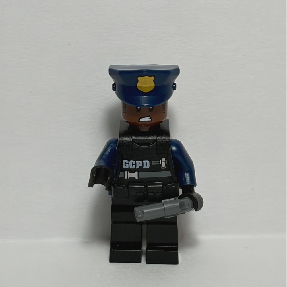 LEGO Minifigure Batman Movie GCPD Officer Blue Black Vest Police DC sh0416 SWAT